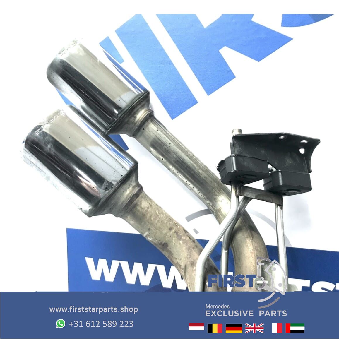 W463 G63 S AMG escape EINDDEMPER SET LINKS/RECHTS GWAGON 63 Mercedes G Clase einddemper L/R 63 originalINEEL MB A4634900902 + A4634901002 muffler end muffler usado en Menorca foto 4