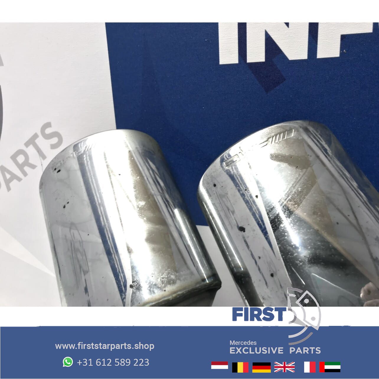 W463 G63 S AMG escape EINDDEMPER SET LINKS/RECHTS GWAGON 63 Mercedes G Clase einddemper L/R 63 originalINEEL MB A4634900902 + A4634901002 muffler end muffler usado en Menorca foto 14