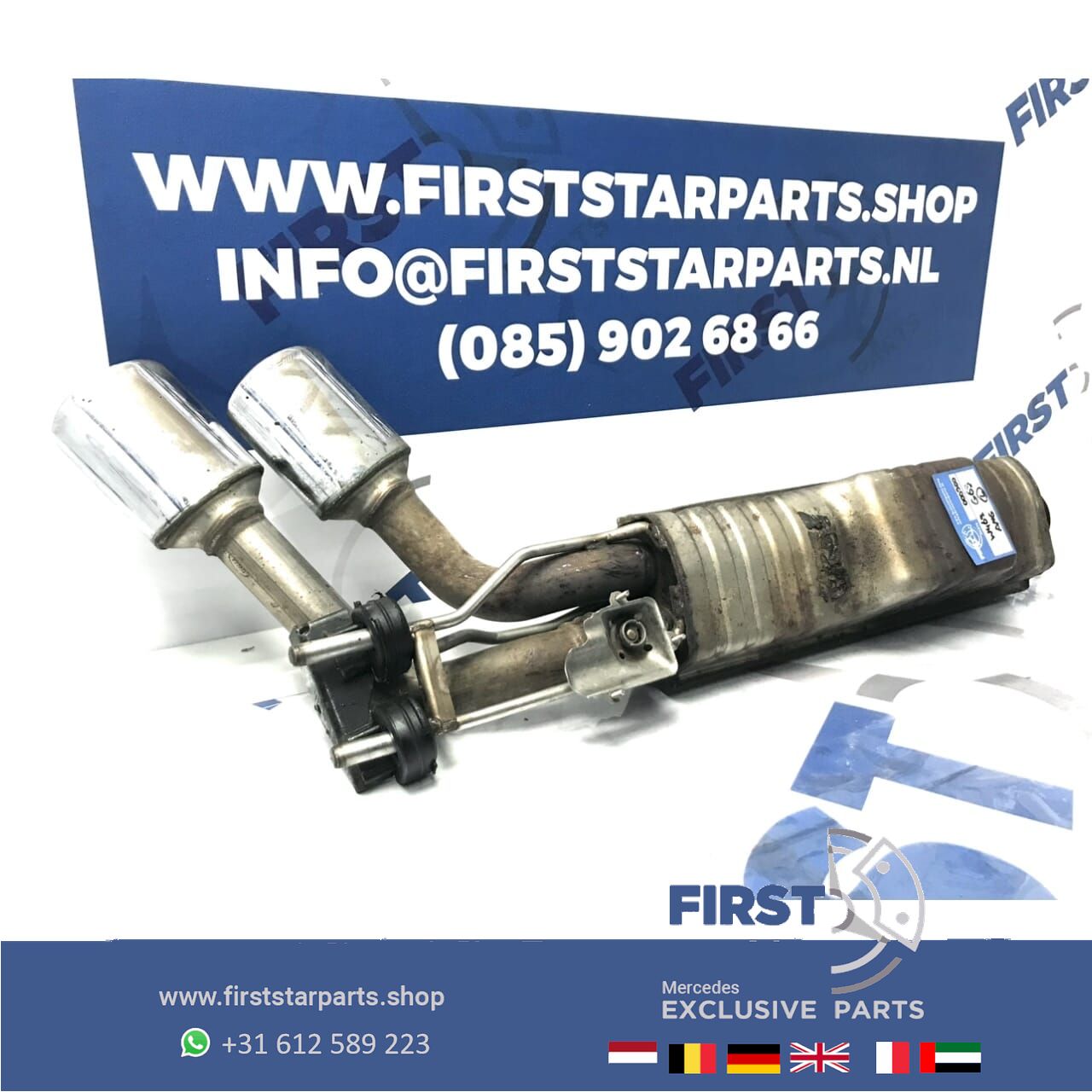 W463 G63 S AMG escape EINDDEMPER SET LINKS/RECHTS GWAGON 63 Mercedes G Clase einddemper L/R 63 originalINEEL MB A4634900902 + A4634901002 muffler end muffler usado en Menorca foto 11