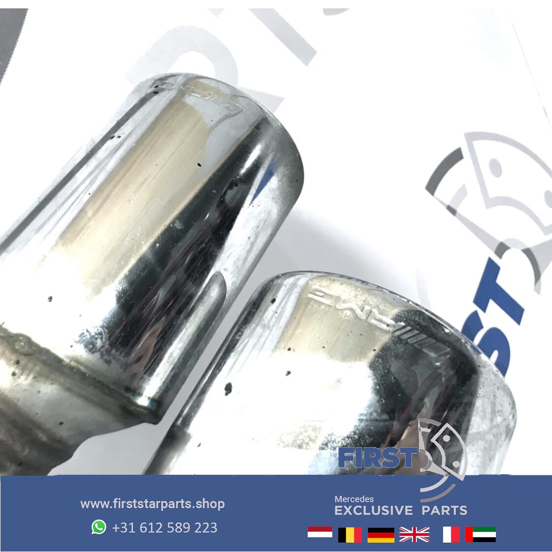W463 G63 S AMG escape EINDDEMPER SET LINKS/RECHTS GWAGON 63 Mercedes G Clase einddemper L/R 63 originalINEEL MB A4634900902 + A4634901002 muffler end muffler usado en Menorca foto 7