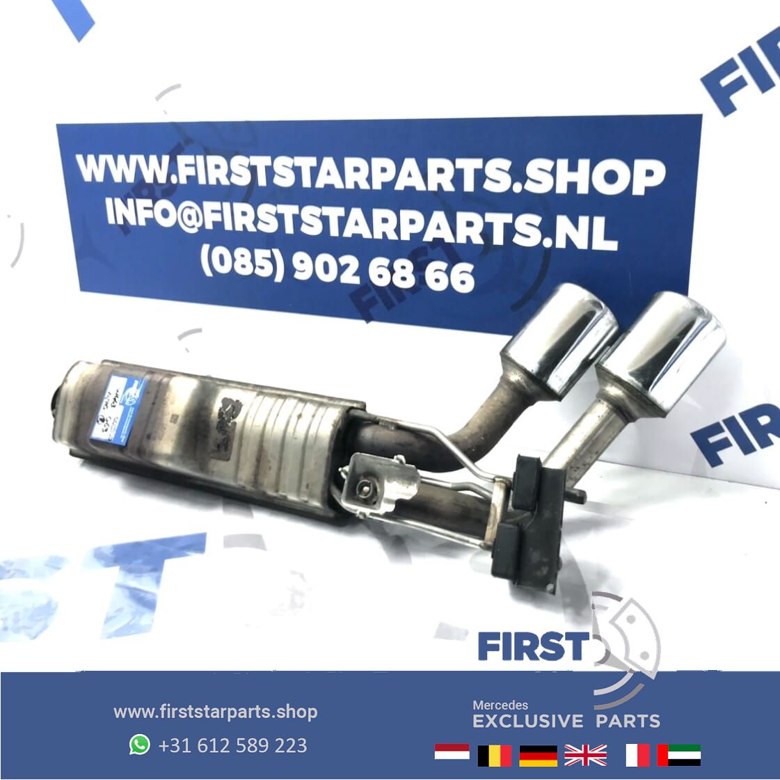 W463 G63 S AMG escape EINDDEMPER SET LINKS/RECHTS GWAGON 63 Mercedes G Clase einddemper L/R 63 originalINEEL MB A4634900902 + A4634901002 muffler end muffler usado en Menorca foto 12
