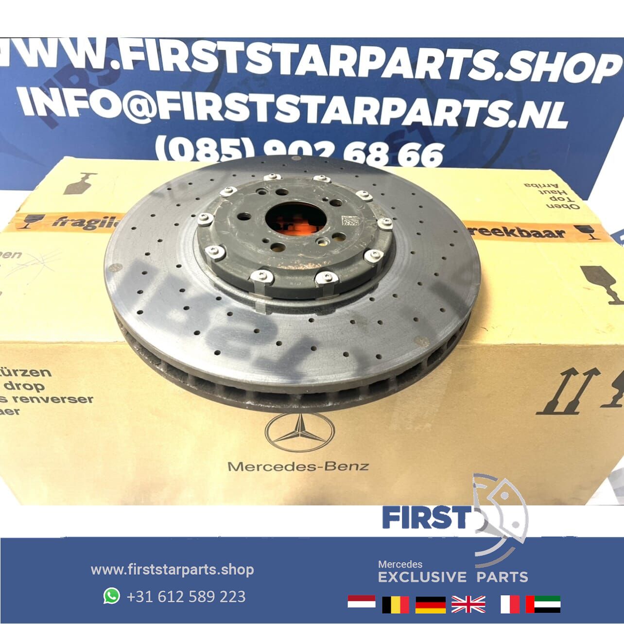 AMG KERAMISCHE REM SCHIJF A2314211512 CARBON REMSCHIJF KERAMIK W205 C205 W206 C63 C63s W213 E63 E63s W218 CLS63 CLS63s W190 X290 GT63 GT63s AMG KERAMISCH originalinalinalinalinalinalineel Mercedes AMG BREMBO KERAMIK BRAKE DISK BREM A 231 421 15 12 brake disc single usado en Menorca