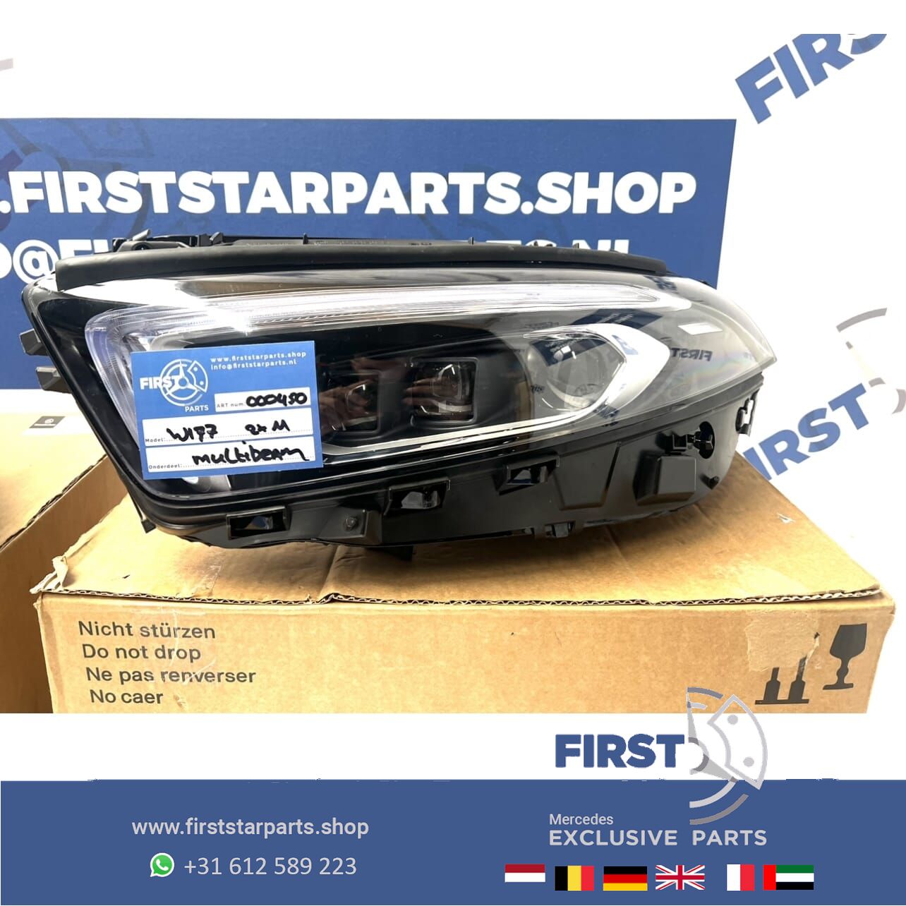 W177 V177 LED MULTIBEAM KOPLAMPEN SET LINKS+RECHTS A1779060701 A1779065600 Mercedes A Clase 2018-2023 KOPLAMP LINKS + RECHTS originalineel A 177 906 07 01 / A 177 906 56 00 headlight left and right usado en Menorca foto 5
