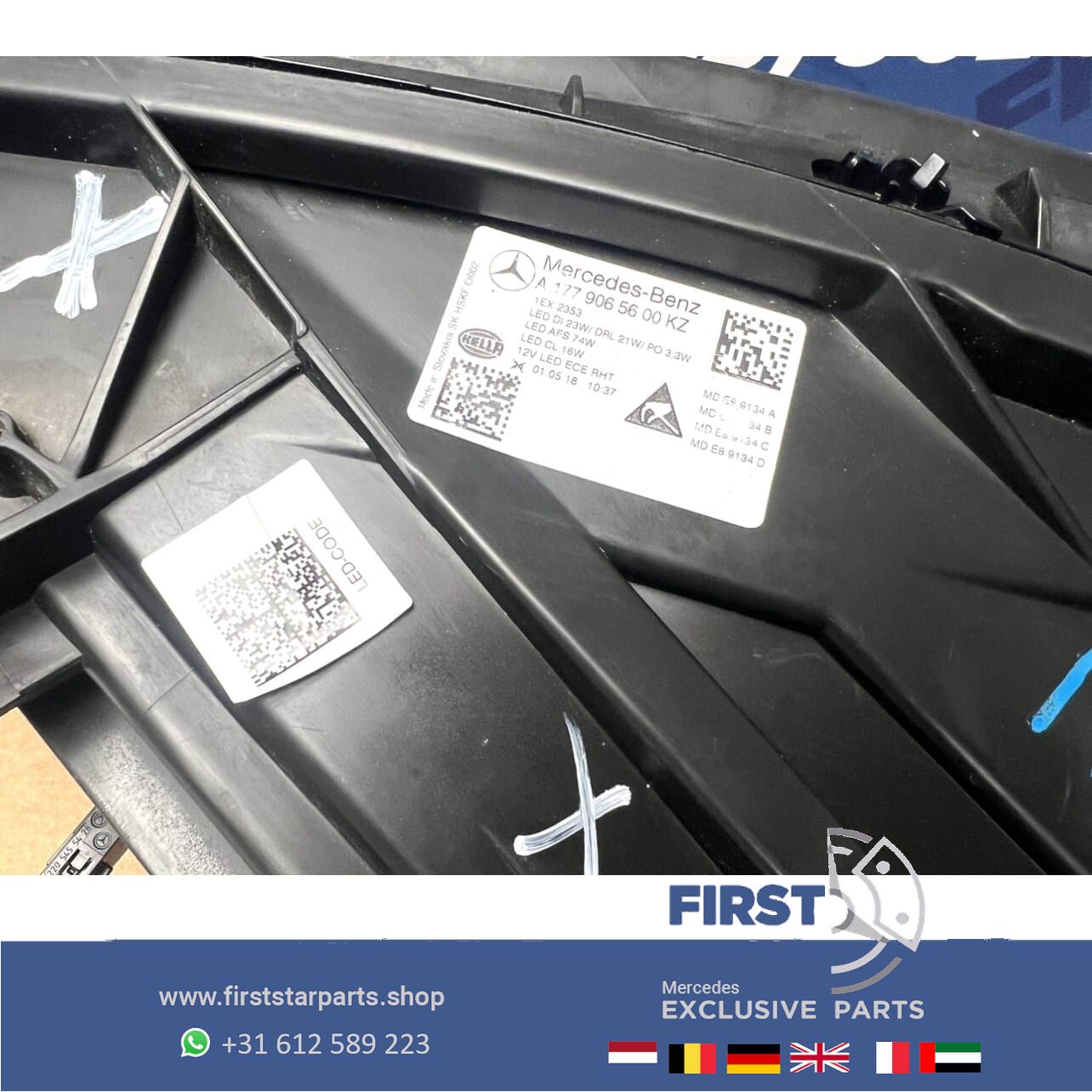 W177 V177 LED MULTIBEAM KOPLAMPEN SET LINKS+RECHTS A1779060701 A1779065600 Mercedes A Clase 2018-2023 KOPLAMP LINKS + RECHTS originalineel A 177 906 07 01 / A 177 906 56 00 headlight left and right usado en Menorca foto 13