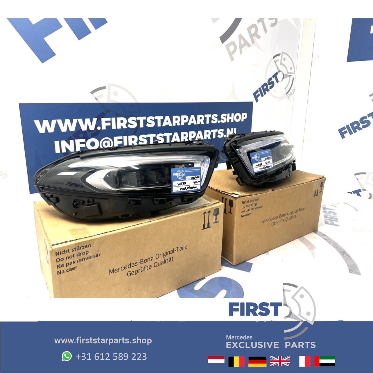 W177 V177 LED MULTIBEAM KOPLAMPEN SET LINKS+RECHTS A1779060701 A1779065600 Mercedes A Clase 2018-2023 KOPLAMP LINKS + RECHTS originalineel A 177 906 07 01 / A 177 906 56 00 headlight left and right usado en Menorca foto 2