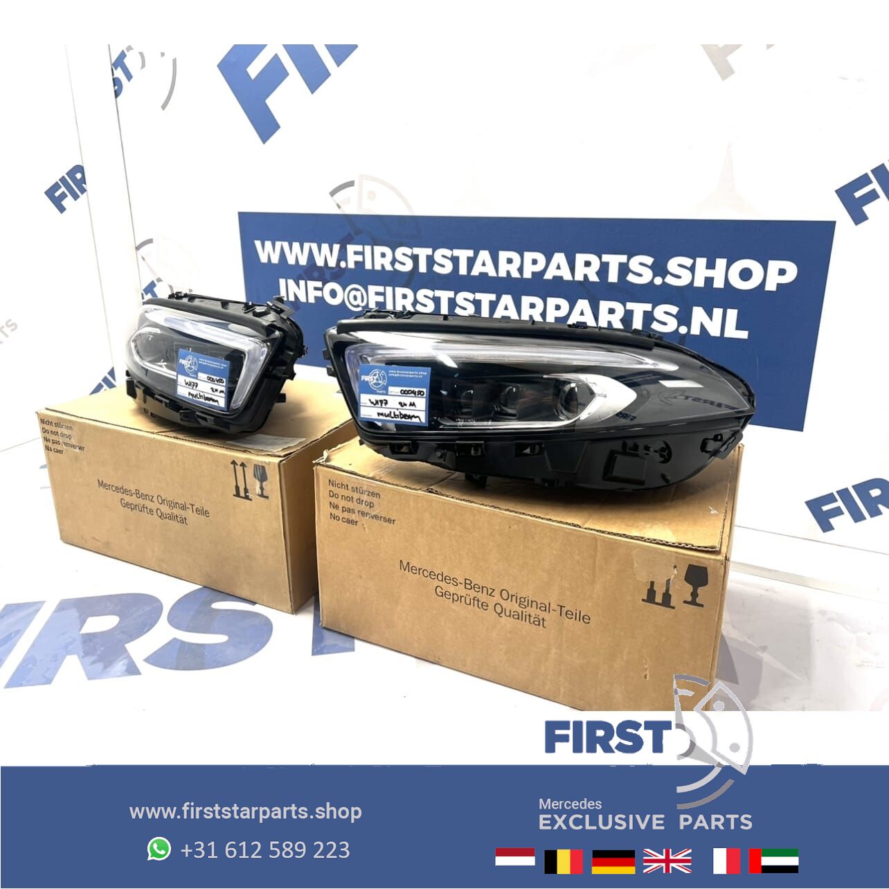 W177 V177 LED MULTIBEAM KOPLAMPEN SET LINKS+RECHTS A1779060701 A1779065600 Mercedes A Clase 2018-2023 KOPLAMP LINKS + RECHTS originalineel A 177 906 07 01 / A 177 906 56 00 headlight left and right usado en Menorca foto 3