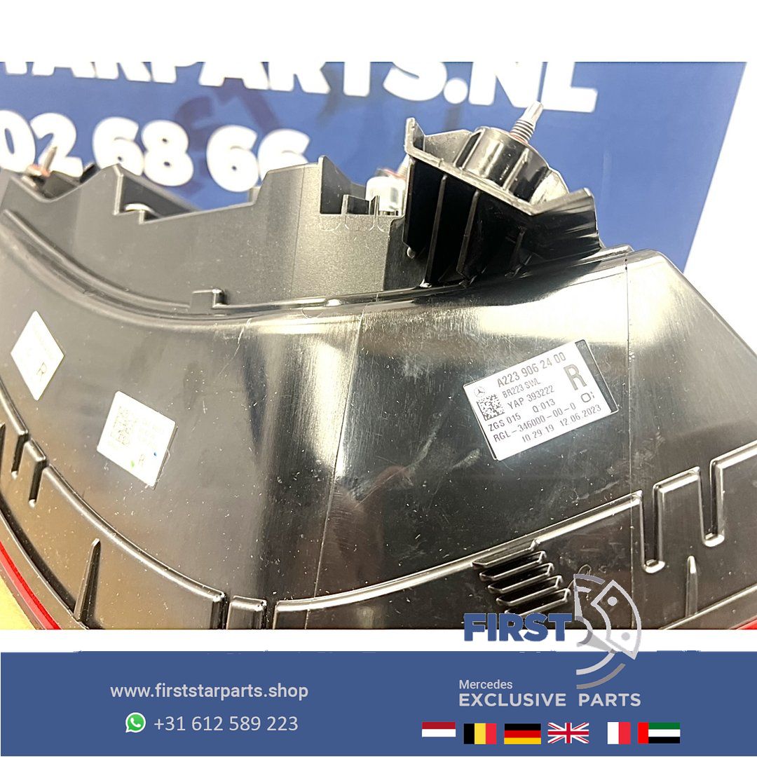 W223 ACHTERLICHT SET A2239062300 + A2239062400 S Clase VOL LED ACHTERLICHTEN LINKS RECHTS SET W223 FULL LED Mercedes S Clase 2020-2025 originalINEEL S400 S500 S600 S63 S63s S65 AMG 63 MAYBACH W223 V223 tail light left and right usado en Menorca foto 22
