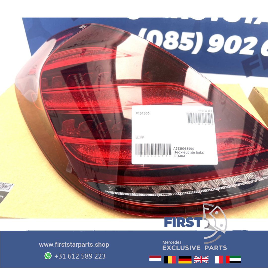 W222 S Clase FACELIFT ACHTERLICHTEN SET A2229066904 + A2229067004 VOL LED ACHTERLICHT LINKS RECHTS SET W222 FULL LED MOPF Mercedes S Clase 2013-2020 originalINEEL S400 S500 S600 S63 S63s S65 AMG 63 MAYBACH W222 V222 tail light left and right usado en Menorca foto 6