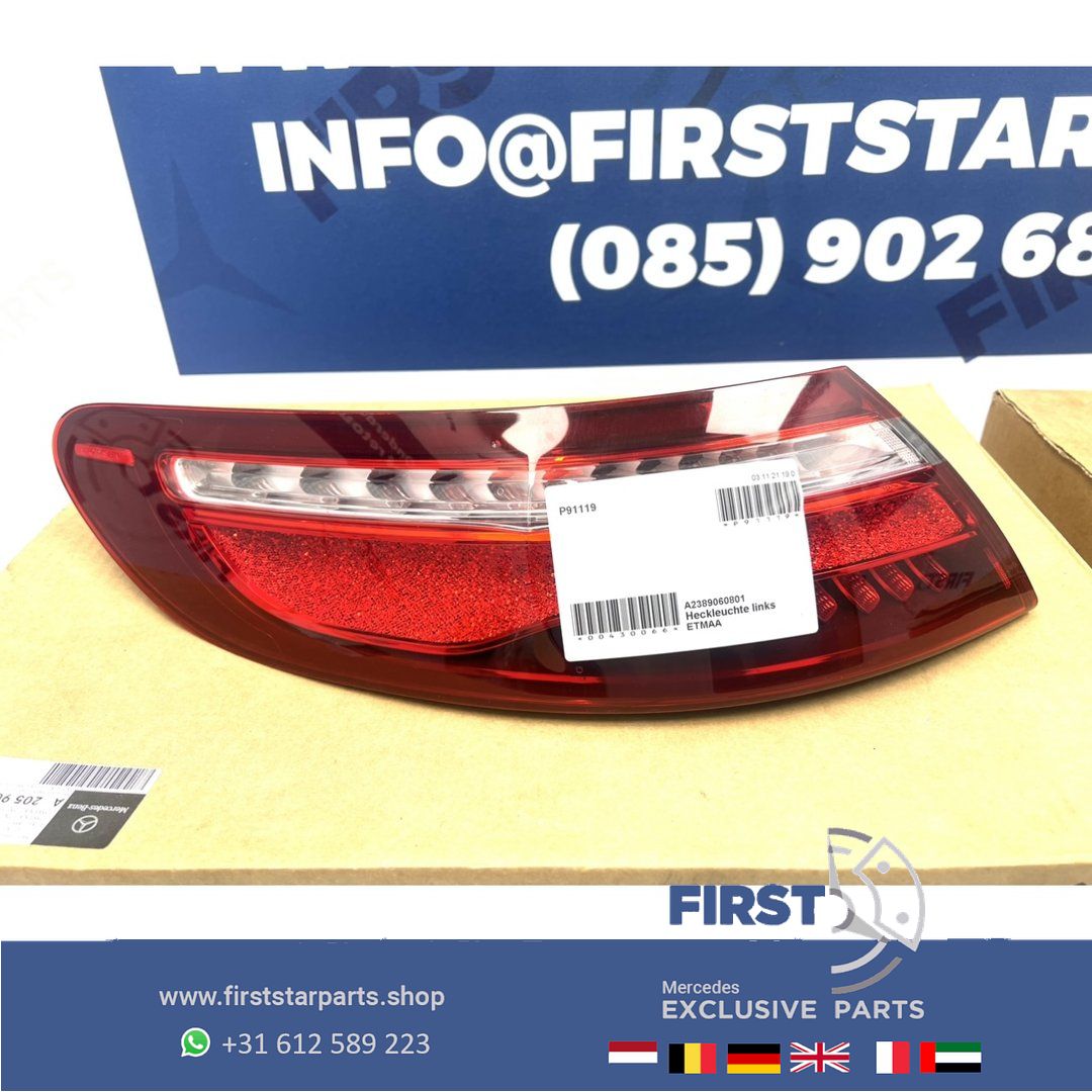 W238 E Clase ACHTERLICHTEN SET A2389060801 + A2389066601 A238 C238 EClase COUPÉ CABRIO VOL LED ACHTERLICHT LINKS RECHTS SET W238 FULL LED Mercedes E Clase 2016-2024 originalINEEL E43 E53 AMG 238 tail light left and right usado en Menorca foto 6