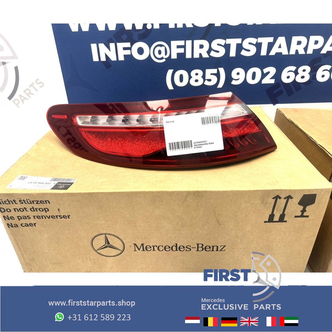 W238 E Clase ACHTERLICHTEN SET A2389060801 + A2389066601 A238 C238 EClase COUPÉ CABRIO VOL LED ACHTERLICHT LINKS RECHTS SET W238 FULL LED Mercedes E Clase 2016-2024 originalINEEL E43 E53 AMG 238 tail light left and right usado en Menorca foto 4