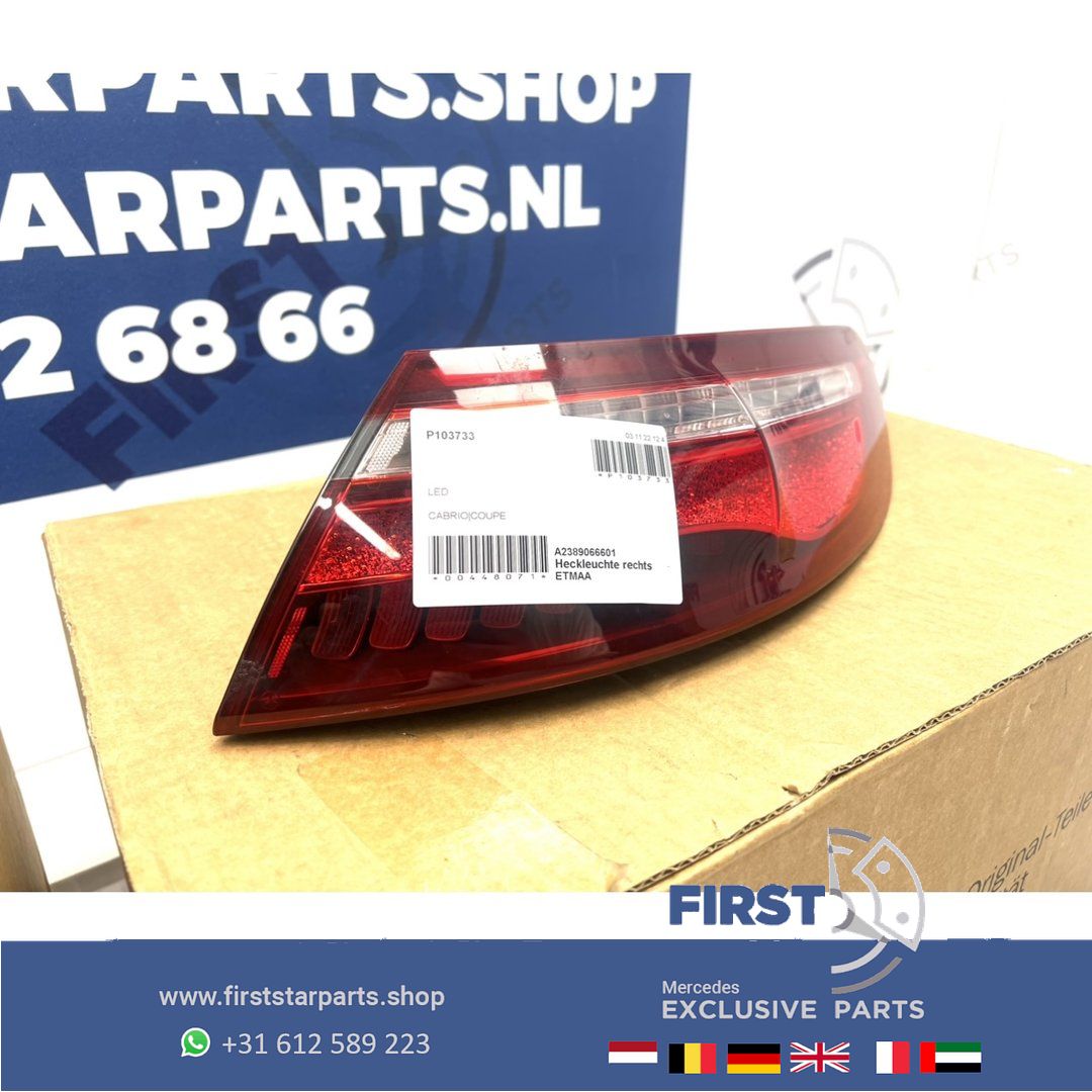 W238 E Clase ACHTERLICHTEN SET A2389060801 + A2389066601 A238 C238 EClase COUPÉ CABRIO VOL LED ACHTERLICHT LINKS RECHTS SET W238 FULL LED Mercedes E Clase 2016-2024 originalINEEL E43 E53 AMG 238 tail light left and right usado en Menorca foto 12