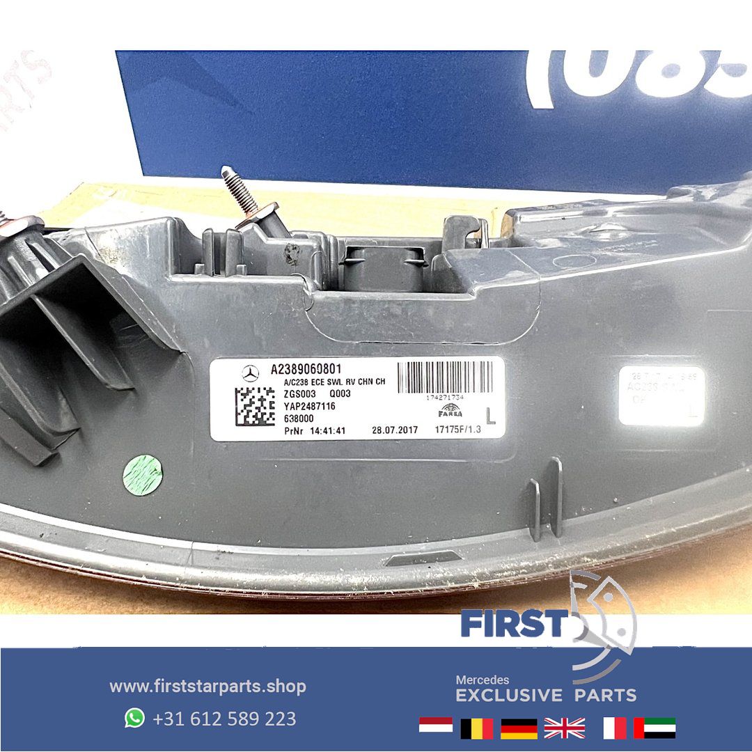 W238 E Clase ACHTERLICHTEN SET A2389060801 + A2389066601 A238 C238 EClase COUPÉ CABRIO VOL LED ACHTERLICHT LINKS RECHTS SET W238 FULL LED Mercedes E Clase 2016-2024 originalINEEL E43 E53 AMG 238 tail light left and right usado en Menorca foto 20