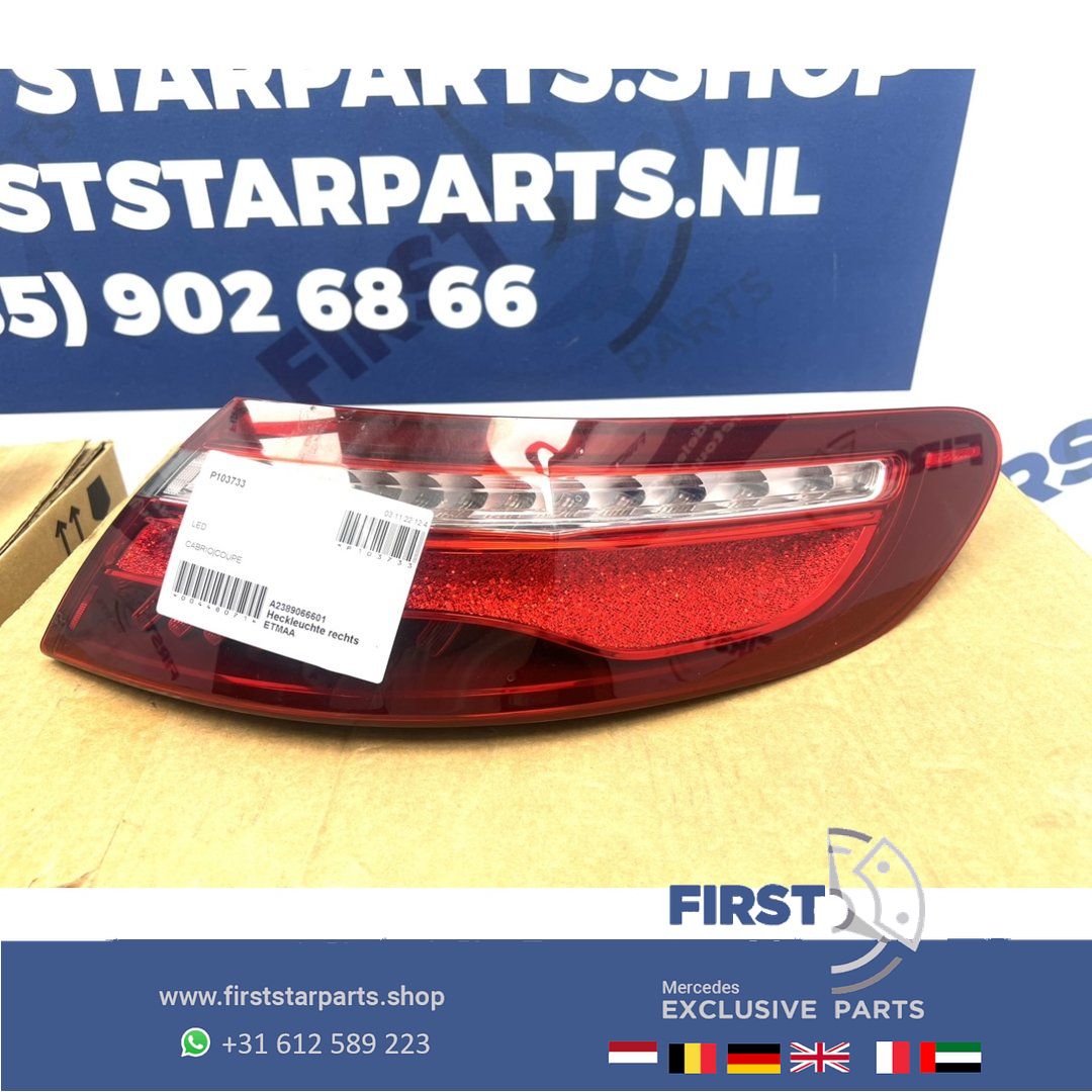W238 E Clase ACHTERLICHTEN SET A2389060801 + A2389066601 A238 C238 EClase COUPÉ CABRIO VOL LED ACHTERLICHT LINKS RECHTS SET W238 FULL LED Mercedes E Clase 2016-2024 originalINEEL E43 E53 AMG 238 tail light left and right usado en Menorca foto 11