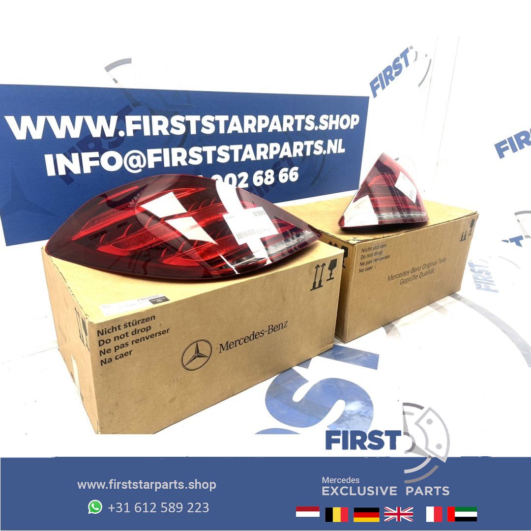 W222 S Clase FACELIFT ACHTERLICHT SET A2229066904 + A2229067004 VOL LED ACHTERLICHTEN LINKS RECHTS SET W222 FULL LED MOPF Mercedes S Clase 2013-2020 originalINEEL S400 S500 S600 S63 S63s S65 AMG 63 MAYBACH W222 V222 tail light left and right usado en Menorca