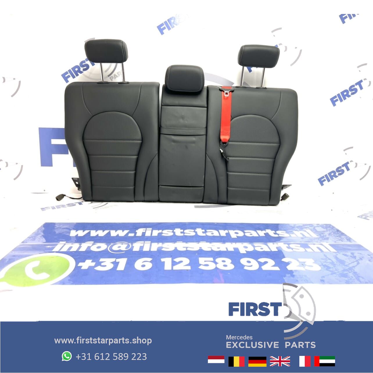 W205 Mercedes C 43 AMG interieur CClase stoelen leer 2020 ZETELS chairs and bench usado en Menorca foto 4