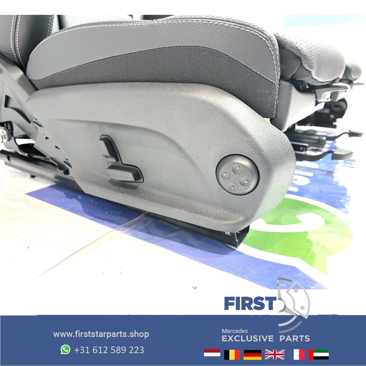 W205 Mercedes C 43 AMG interieur CClase stoelen leer 2020 ZETELS chairs and bench usado en Menorca foto 12