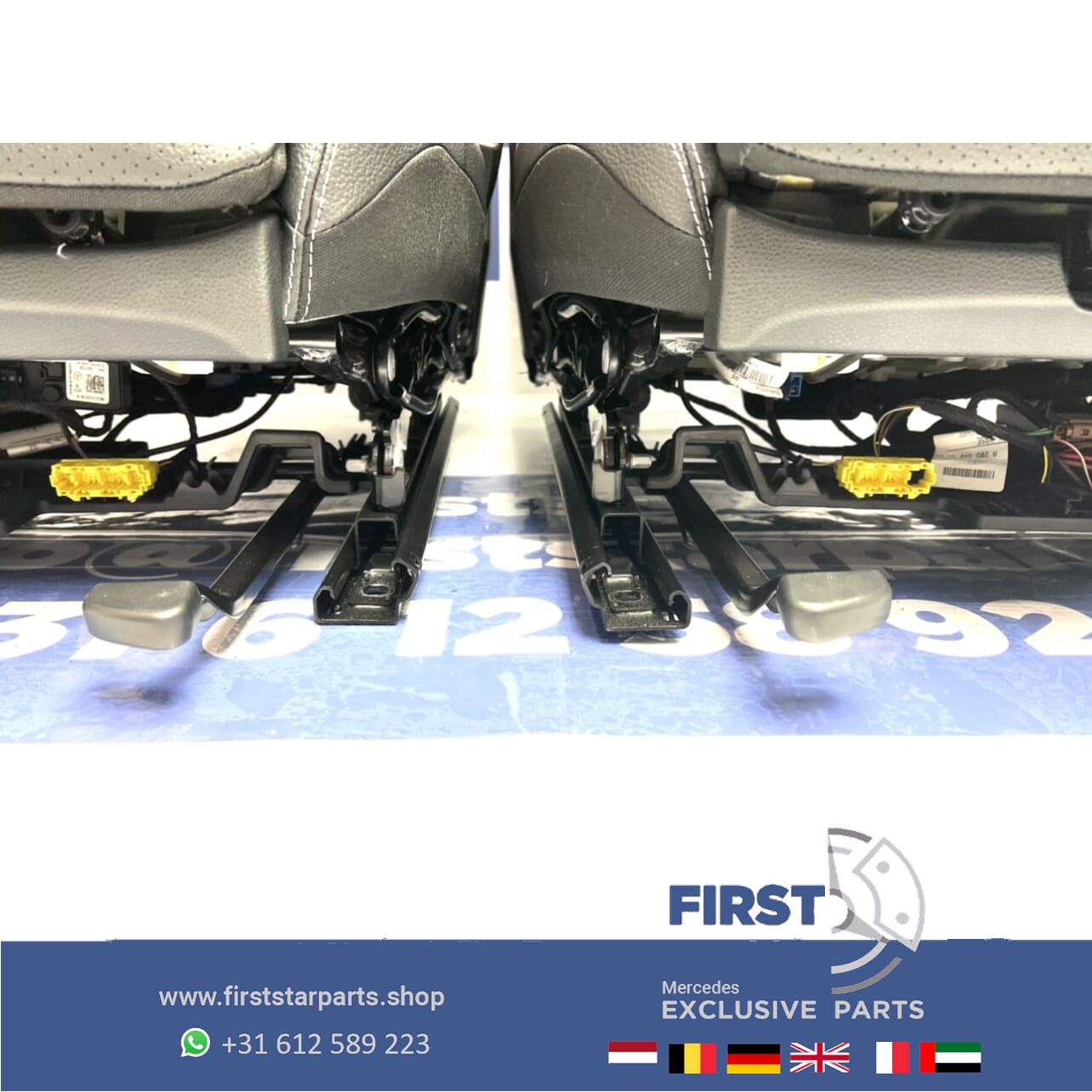 W205 Mercedes C 43 AMG interieur CClase stoelen leer 2020 ZETELS chairs and bench usado en Menorca foto 14