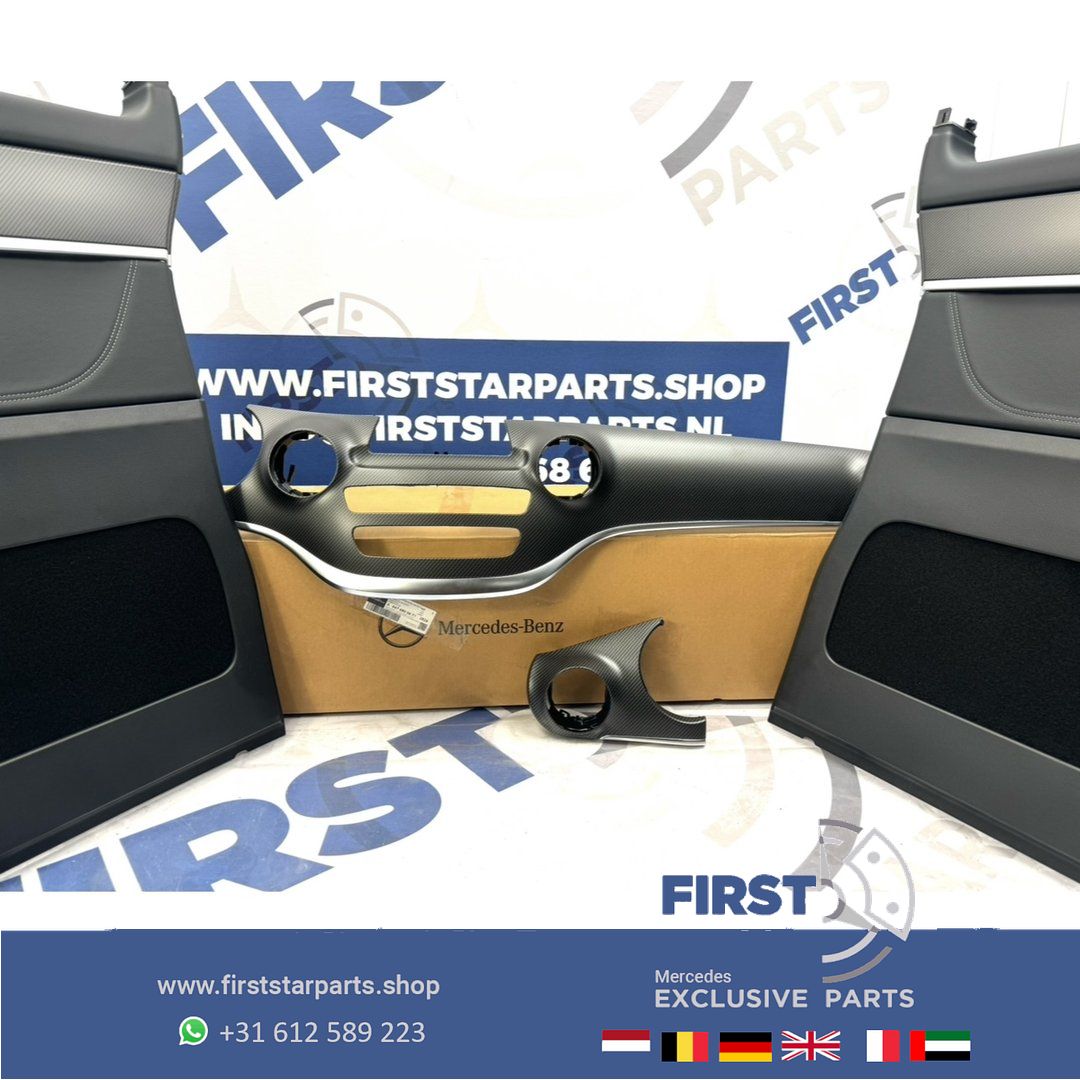 W447 V Clase CARBON INTERIEUR DASHBOARD + PORTIEREN SIERLIJST SET Mercedes VClase AMG DASHBOARDLIJSTEN SET VITO 2014-2025 W447 A447 PANEEL interior upholstery set usado en Menorca foto 4