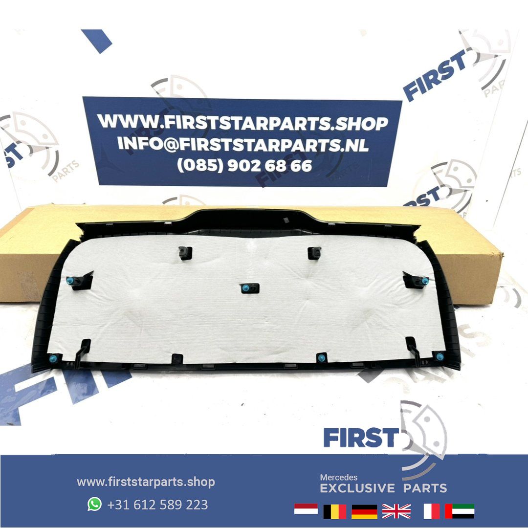 ACHTERKLEP BEKLEDING COVER ZWART A2477402400 Mercedes GLB Clase 2020-2026 ACHTERKLEP INTERIEUR originalINEEL ZWART rear shelf roll cover usado en Menorca foto 6