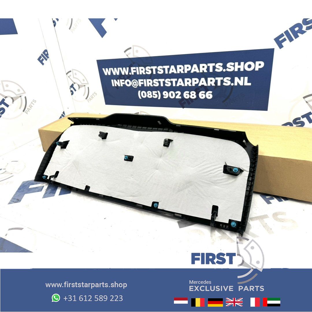 ACHTERKLEP BEKLEDING COVER ZWART A2477402400 Mercedes GLB Clase 2020-2026 ACHTERKLEP INTERIEUR originalINEEL ZWART rear shelf roll cover usado en Menorca foto 2