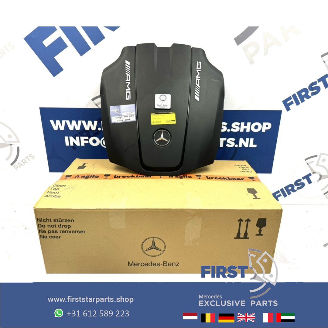 W190 C190 GT R PRO AMG motor afdekplaat A1905200022 MB GTR Clase A1905200122 GT63 GT GTC GTS GTR GT-R AMG A 190 520 00 22 / A 190 520 01 22 engine cover usado en Menorca foto 10