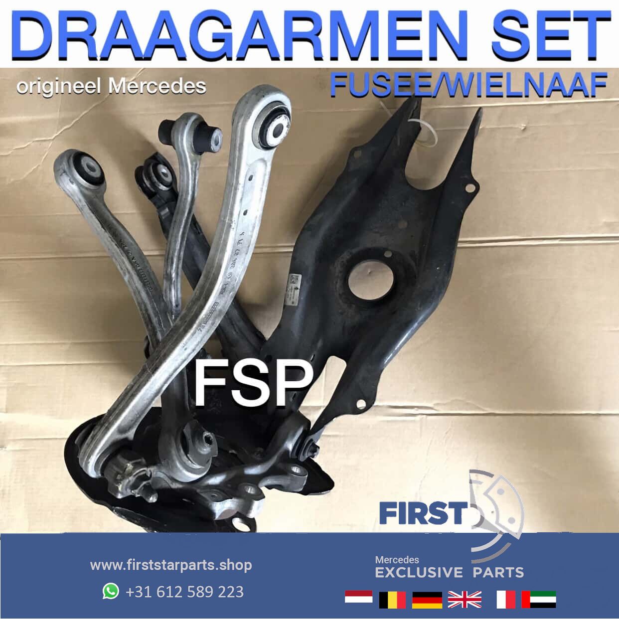 W205 C205 S205 onderstel links rechts achter fusee draagarm wielnaaf schokbreker 2014 2020 Mercedes C Clase fusee and accessories usado en Menorca