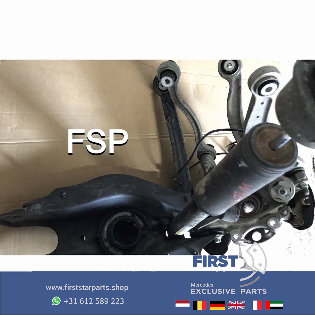 W205 C205 S205 onderstel links rechts achter fusee draagarm wielnaaf schokbreker 2014 2020 Mercedes C Clase fusee and accessories usado en Menorca foto 4