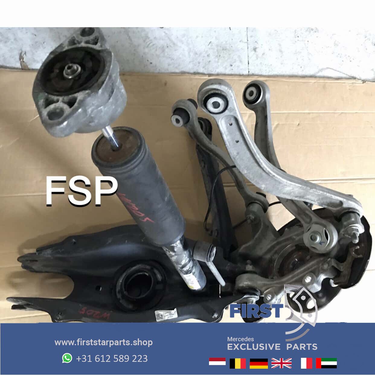 W205 C205 S205 onderstel links rechts achter fusee draagarm wielnaaf schokbreker 2014 2020 Mercedes C Clase fusee and accessories usado en Menorca foto 6