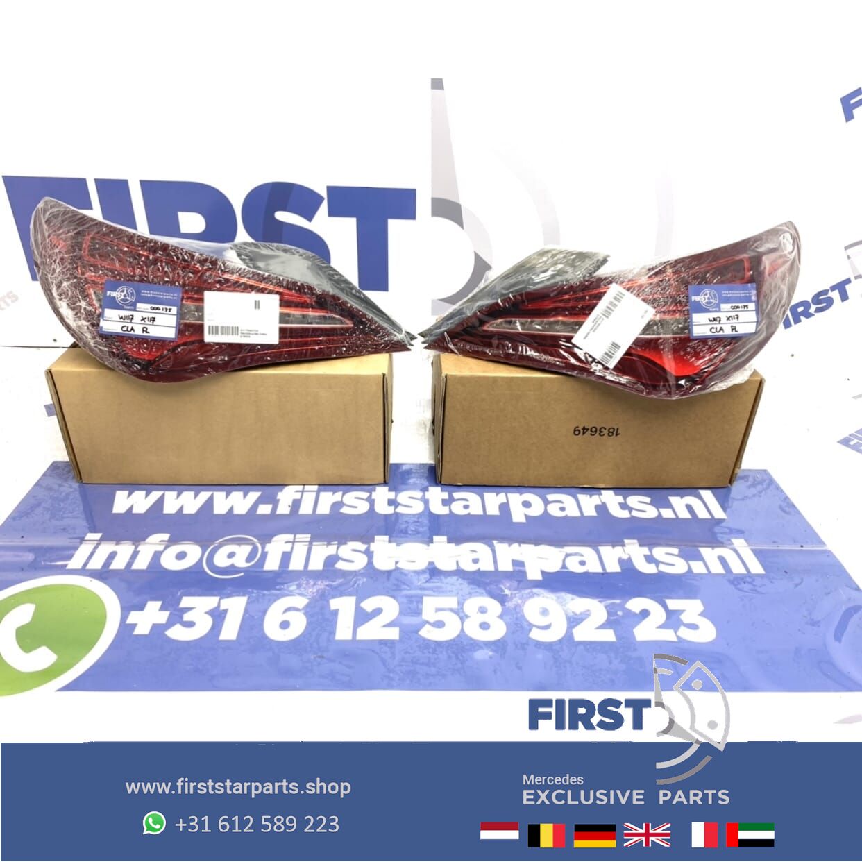 W117 CLA FACELIFT VOL LED Achterlichten SET LINKS + RECHTS originalineel Mercedes 2013-2019 tail light left and right usado en Menorca