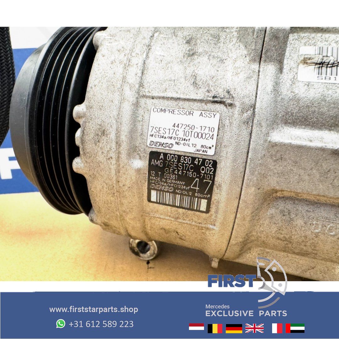 AIRCO POMP A0008304702 0008304702 W167 W177 R192 W205 W217 W222 R232 W253 R290 W463 Airco Compressor A45 CLA45 C63 S63 GLC63 GLE63 G63 AIRCOPOMP KOELMIDDELCOMPRESSOR air conditioning pump air conditioning compressor usado en Menorca foto 4