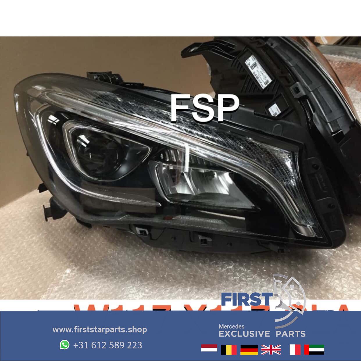 W117 X117 CLA Facelift VOL LED Koplamp LINKS RECHTS SET Mercedes 2013-2019 originalineel headlight left and right usado en Menorca foto 2
