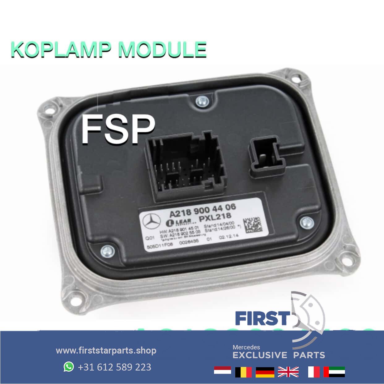W218 CLS A2189004406 Koplamp Module Mercedes originalINEEL L/R koplampmodule headlight adjustment motor usado en Menorca
