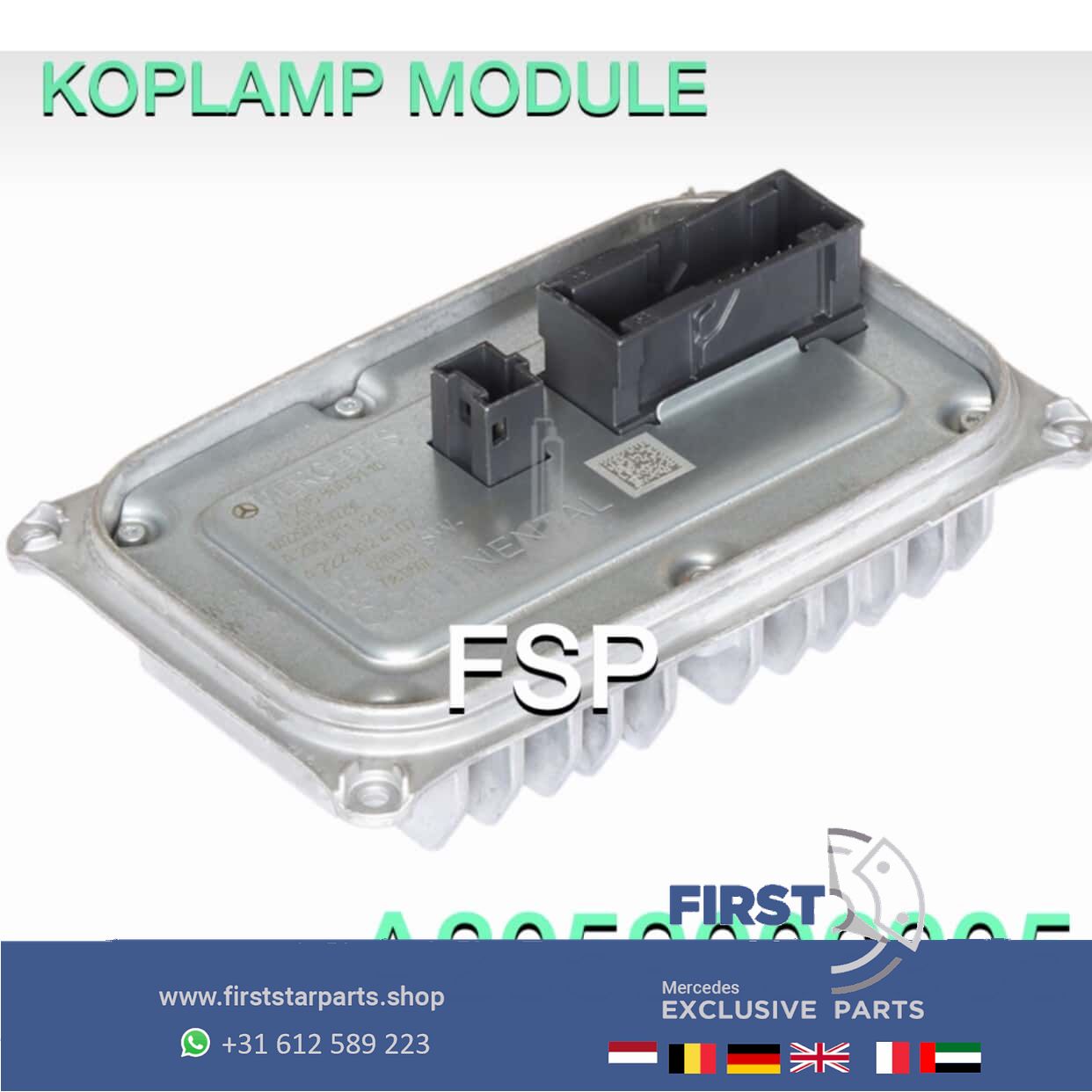 A2059006905 LED Koplamp Module W205 C205 S205 Mercedes C Clase 2014-2019 originalINEEL headlight adjustment motor usado en Menorca