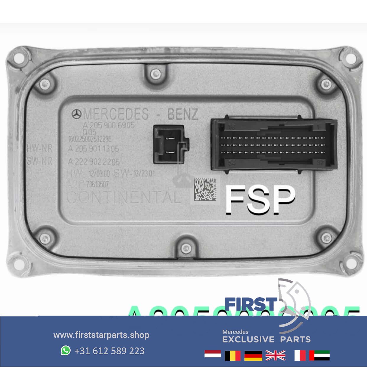 A2059006905 LED Koplamp Module W205 C205 S205 Mercedes C Clase 2014-2019 originalINEEL headlight adjustment motor usado en Menorca foto 2