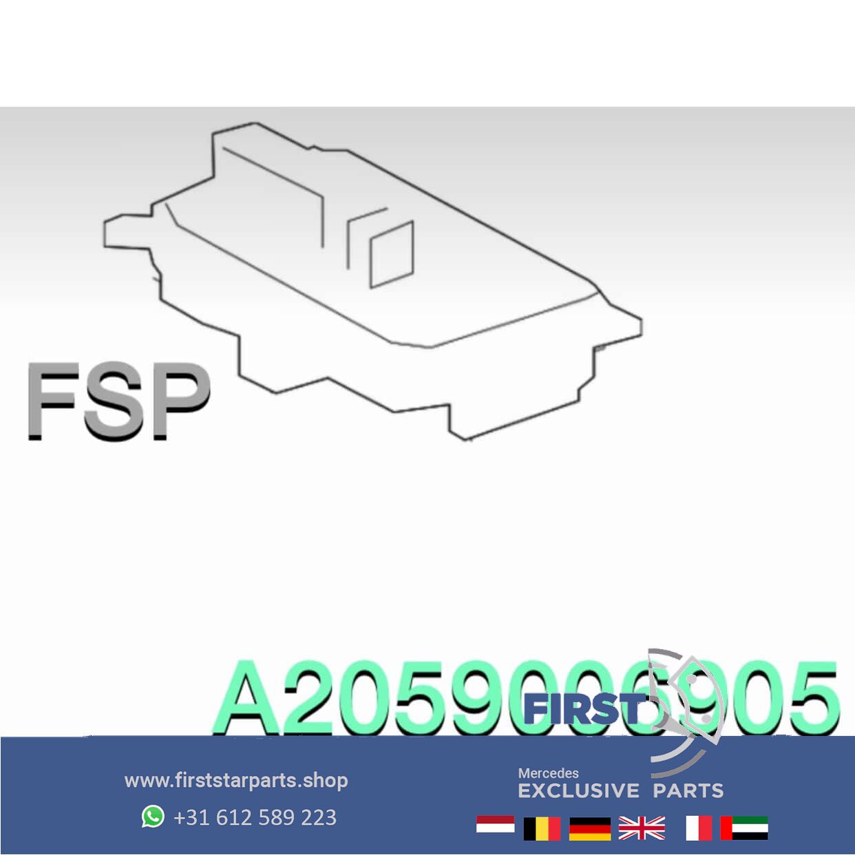 A2059006905 LED Koplamp Module W205 C205 S205 Mercedes C Clase 2014-2019 originalINEEL headlight adjustment motor usado en Menorca foto 4