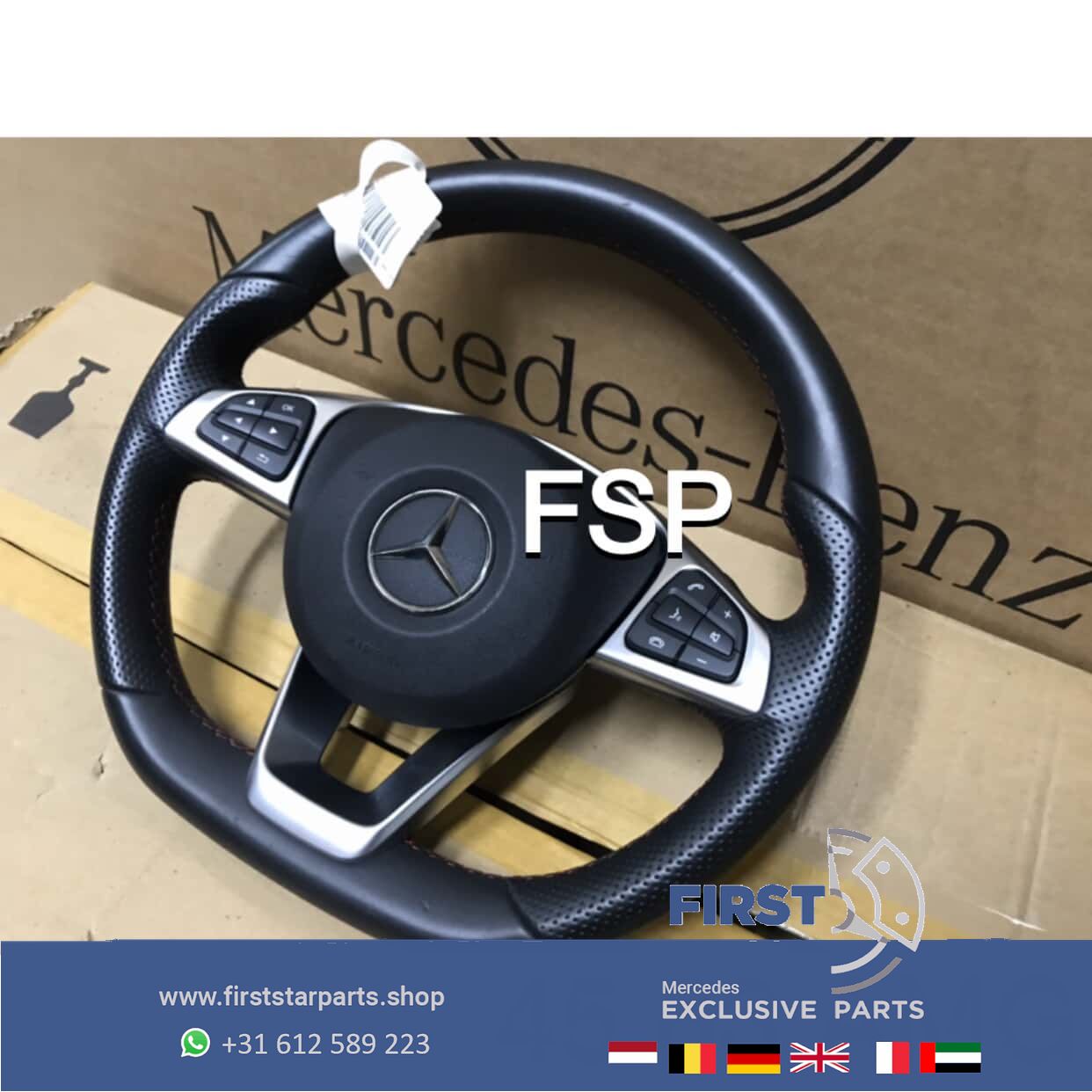 originalINEEL AMG STUUR Mercedes W176 W204 W205 W117 W156 W212 W207 W166 STUURWIEL steering wheel usado en Menorca