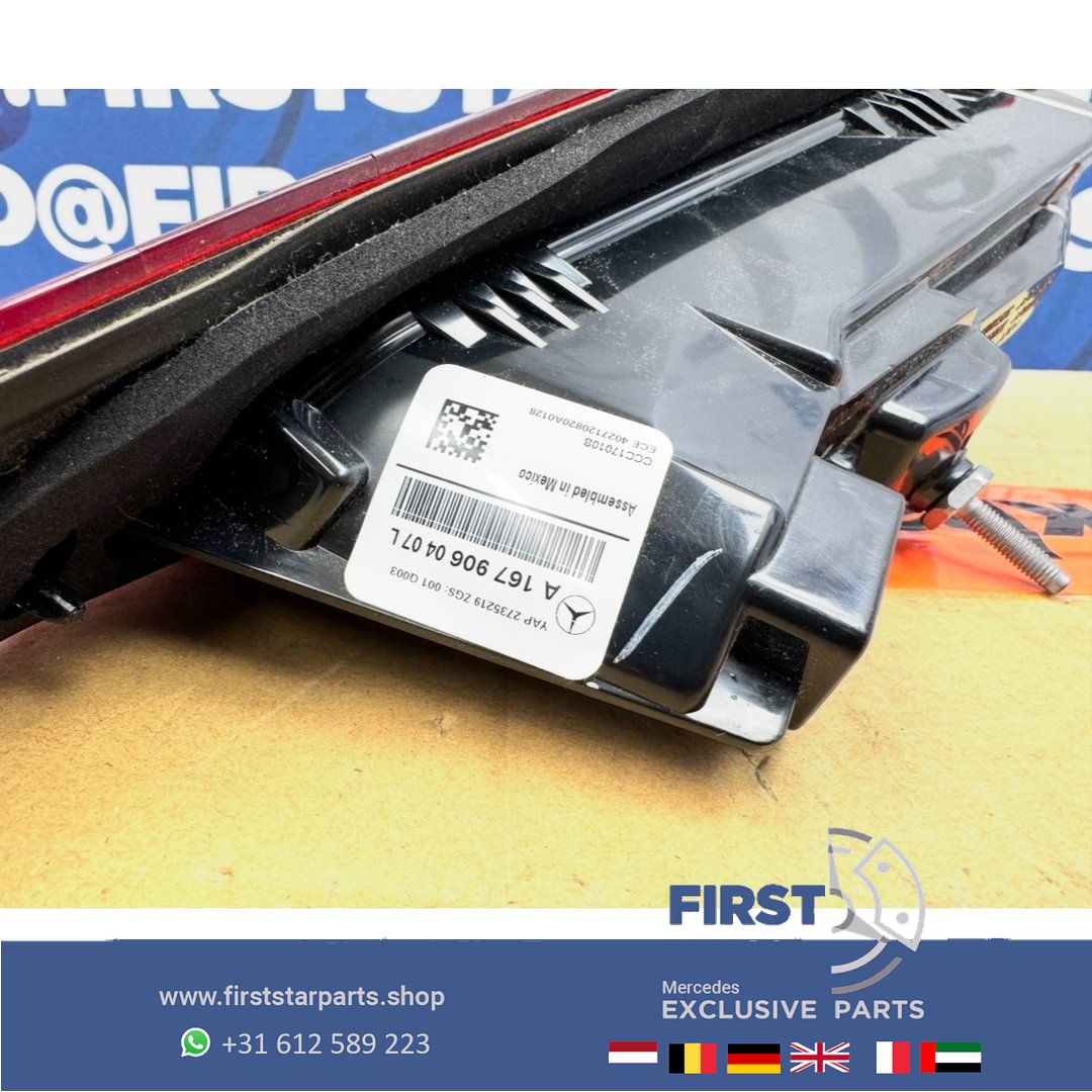W167 ACHTERLICHT LINKS VOL LED A1679060407 LINKER ACHTER LICHT V167 C167 FULL LED Mercedes GLE Clase 2020-2025 originalINEEL GLE43 GLE53 GLE63 GLE63s AMG SUV 63 W167 A 167 906 04 07 tail light single usado en Menorca foto 3