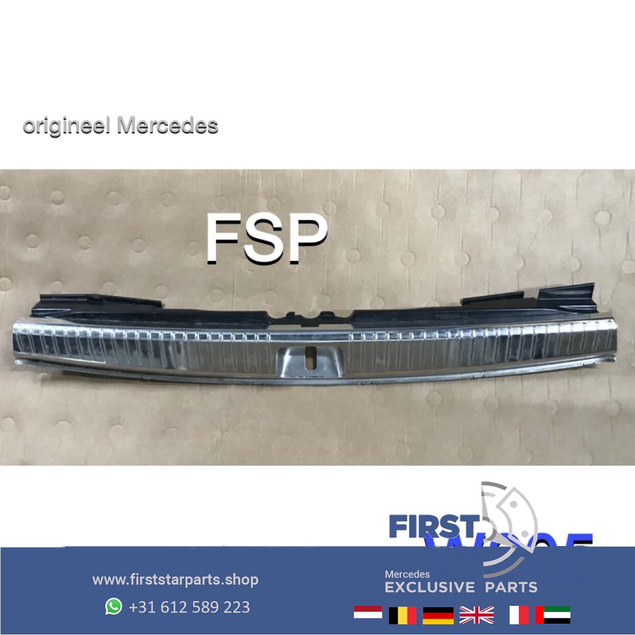 A2056902501 W205 Laadvloer bescherming Achterklep Mercedes C Clase kofferklep aluminium kap 2014-2021 loading floor protection usado en Menorca