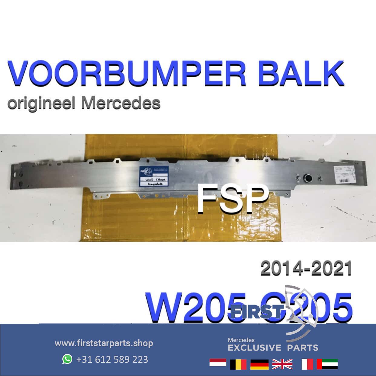 W205 BUMPERBALK Mercedes C Clase 2014-2021 BUMPER BALK front bar usado en Menorca