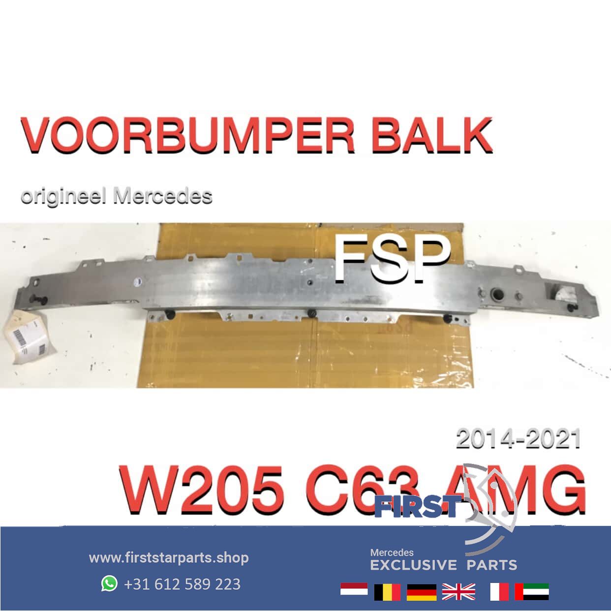 W205 C205 C63 AMG VOORBUMPERBALK Mercedes C Clase BUMPERBALK 63 AMG BUMPER BALK front bar usado en Menorca