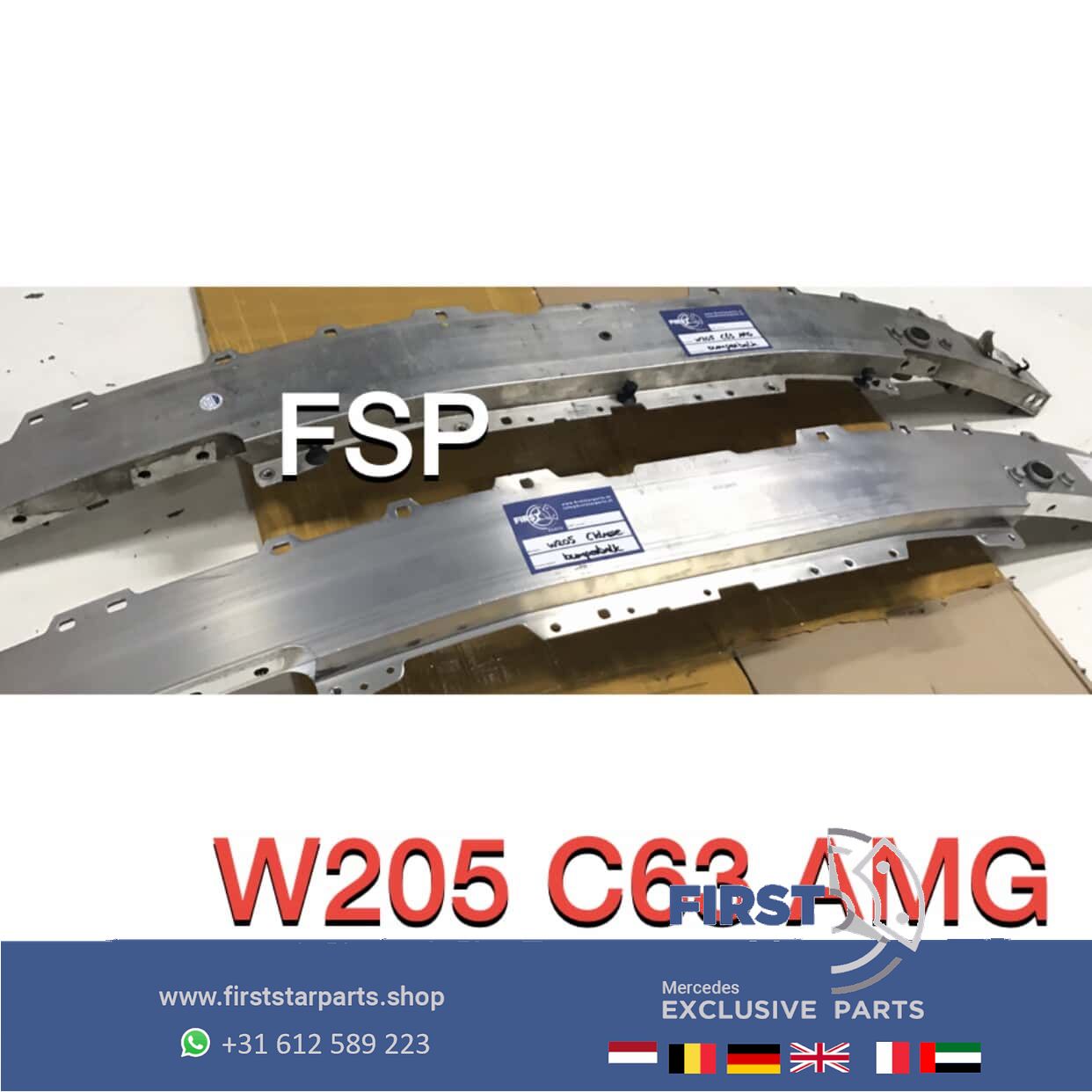 W205 C205 C63 AMG VOORBUMPERBALK Mercedes C Clase BUMPERBALK 63 AMG BUMPER BALK front bar usado en Menorca foto 4