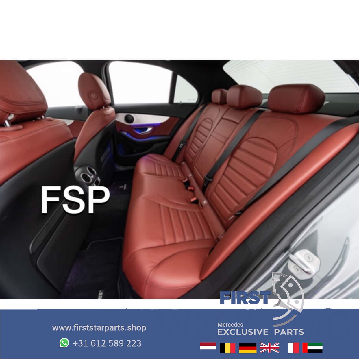 W205 AMG STOELEN Mercedes C Clase C43 C63 ROOD LEER originalINEEL 2014-2020 chairs and bench usado en Menorca foto 2