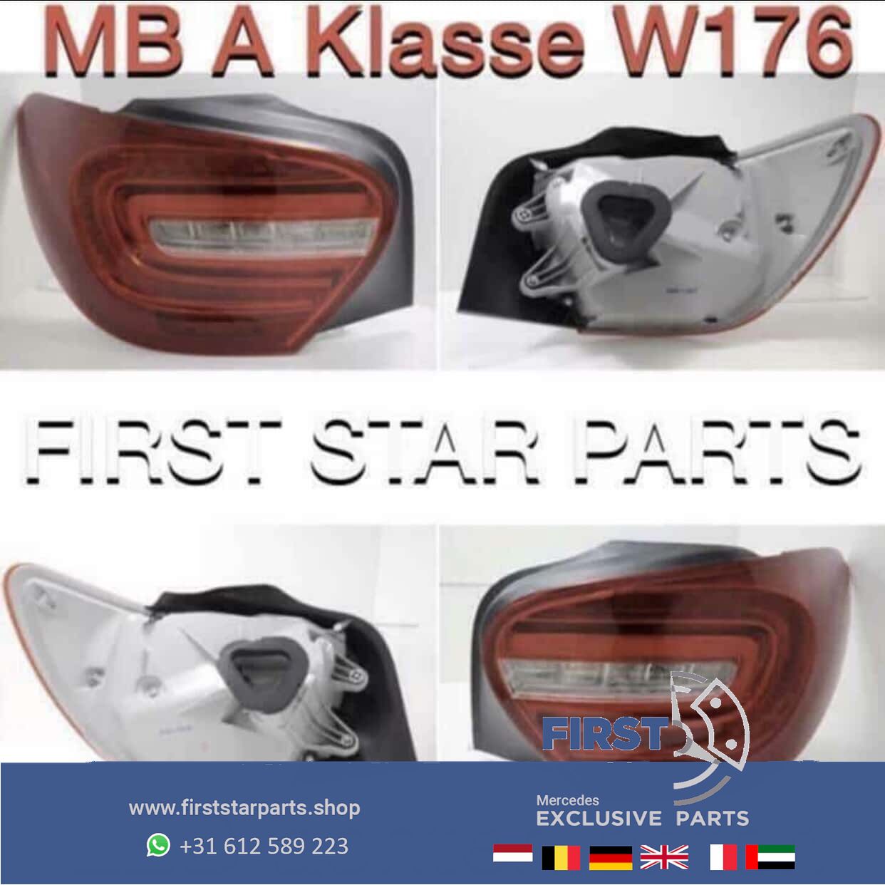 W176 LED ACHTERLICHTEN SET LINKS + RECHTS Mercedes A Clase 2012-2016 PRE-FACELIFT originalINEEL A45 AMG tail light left and right usado en Menorca