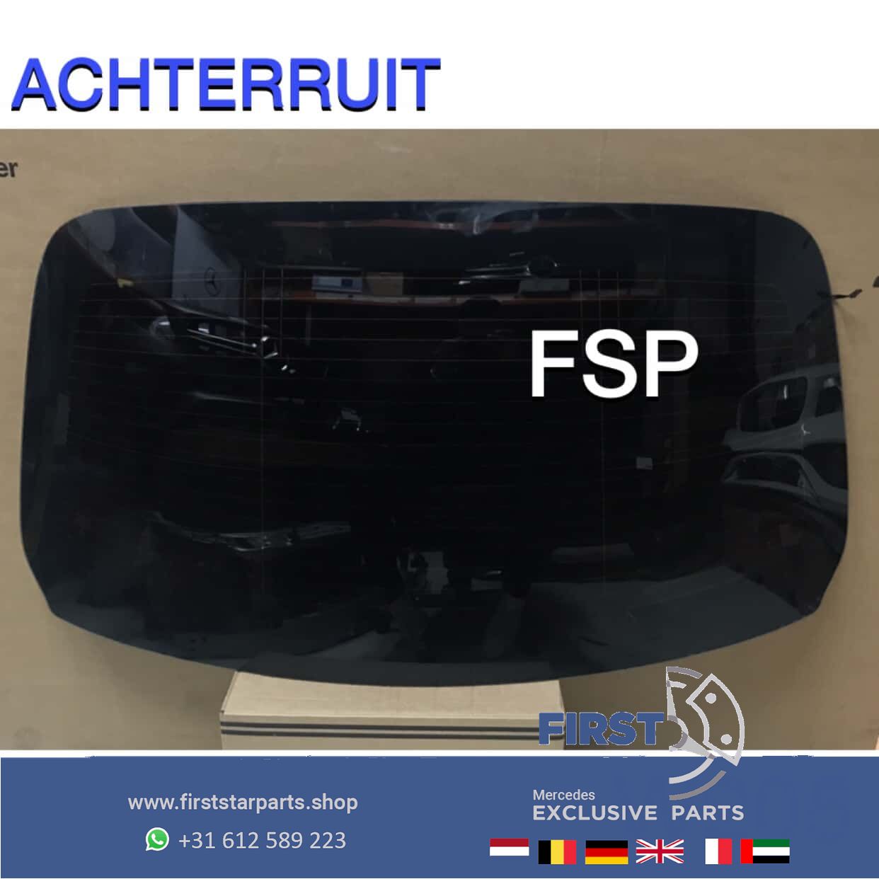 W205 ACHTERRUIT Mercedes C Clase 2014-2021 RAAM ACHTER RUIT originalINEEL / VERWARMD rear window usado en Menorca