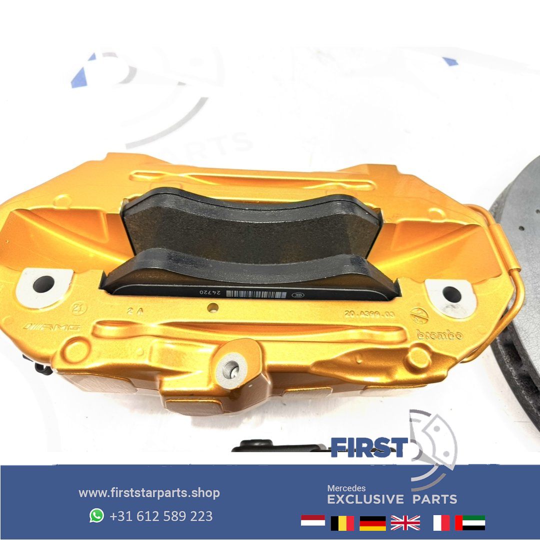 C63 E63 CLS63 GT63 S63 AMG Keramische Rem Set Remklauwen schijven A2314211512 A2314211612 A2314230612 A2314230712 originalINEEL MERCEDES KLAUWEN / SCHIJVEN / BLOKKEN completo brake disk + caliper left and right usado en Menorca foto 22