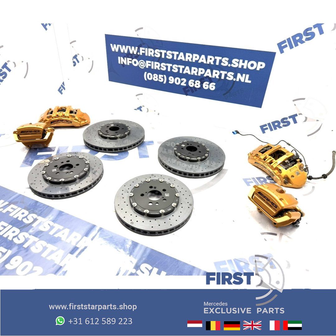 C63 E63 CLS63 GT63 S63 AMG Keramische Rem Set Remklauwen schijven A2314211512 A2314211612 A2314230612 A2314230712 originalINEEL MERCEDES KLAUWEN / SCHIJVEN / BLOKKEN completo brake disk + caliper left and right usado en Menorca foto 3