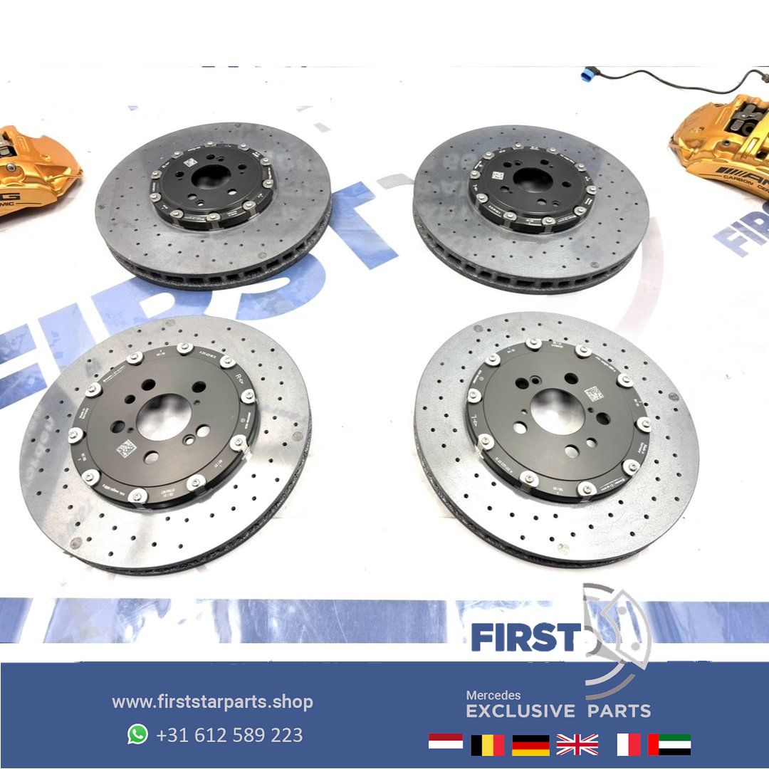 C63 E63 CLS63 GT63 S63 AMG Keramische Rem Set Remklauwen schijven A2314211512 A2314211612 A2314230612 A2314230712 originalINEEL MERCEDES KLAUWEN / SCHIJVEN / BLOKKEN completo brake disk + caliper left and right usado en Menorca foto 13