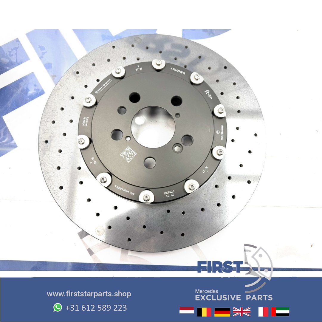 C63 E63 CLS63 GT63 S63 AMG Keramische Rem Set Remklauwen schijven A2314211512 A2314211612 A2314230612 A2314230712 originalINEEL MERCEDES KLAUWEN / SCHIJVEN / BLOKKEN completo brake disk + caliper left and right usado en Menorca foto 15