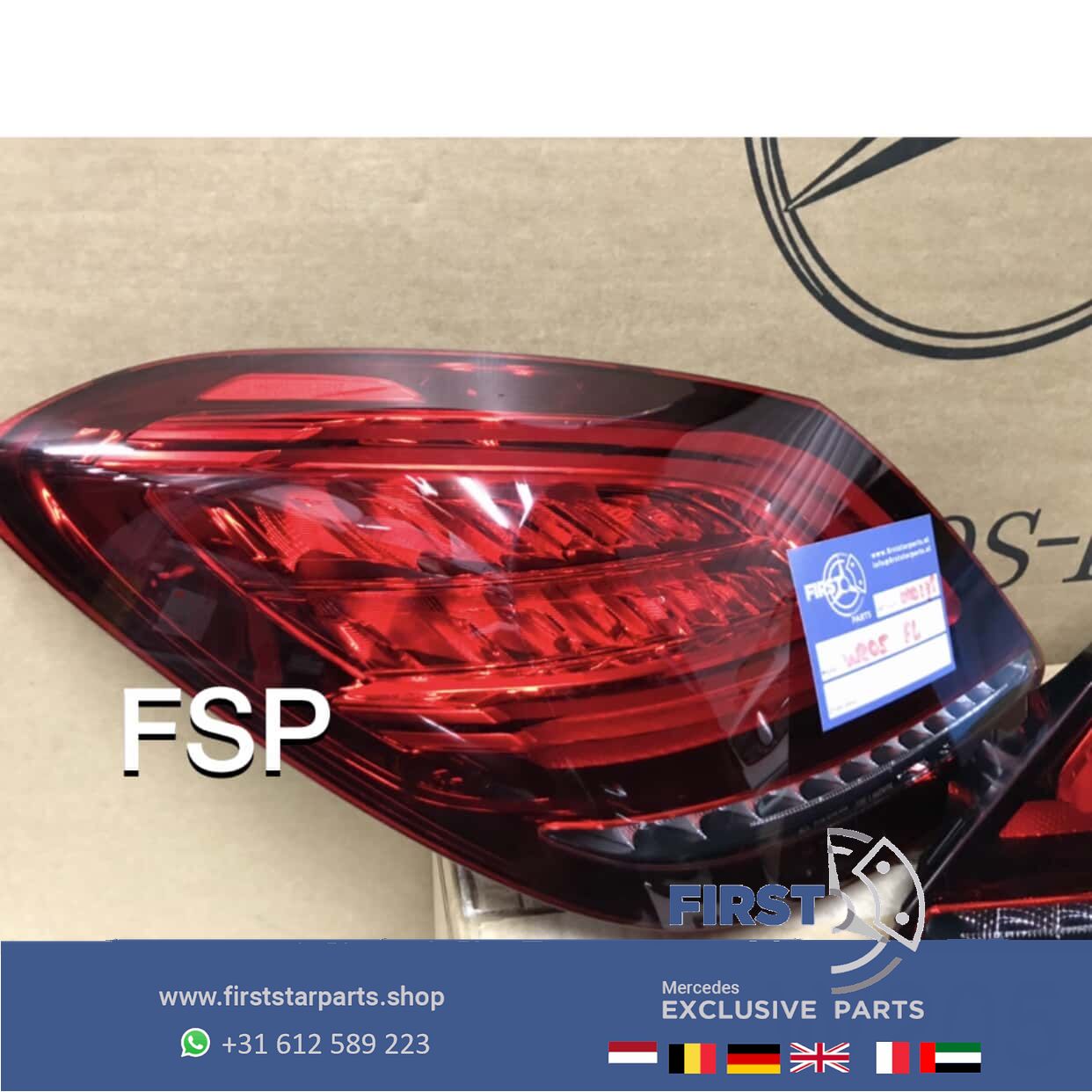 W205 FACELIFT LED ACHTERLICHT originalineel Mercedes C Clase 2019-2021 LINKS RECHTS SET tail light left and right usado en Menorca foto 4