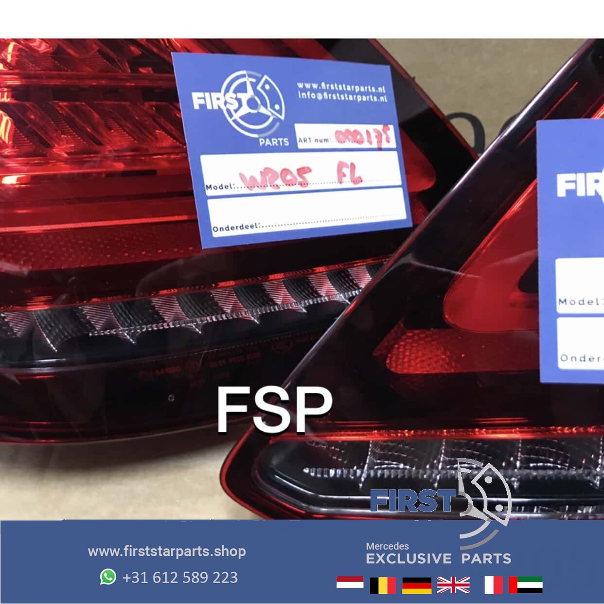 W205 FACELIFT LED ACHTERLICHT originalineel Mercedes C Clase 2019-2021 LINKS RECHTS SET tail light left and right usado en Menorca foto 5
